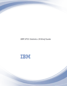 IBM SPSS Statistics 28 Brief Guide
