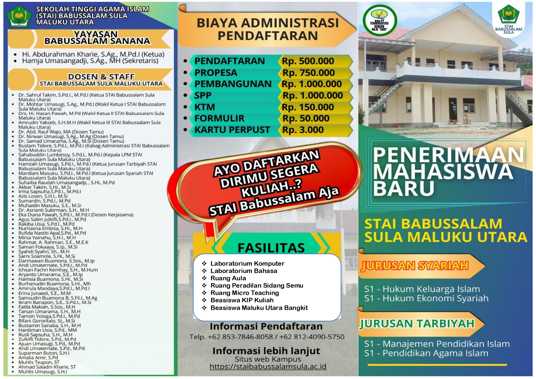 Penerimaan Mahasiswa Baru Tahun Akademin 2026/2027